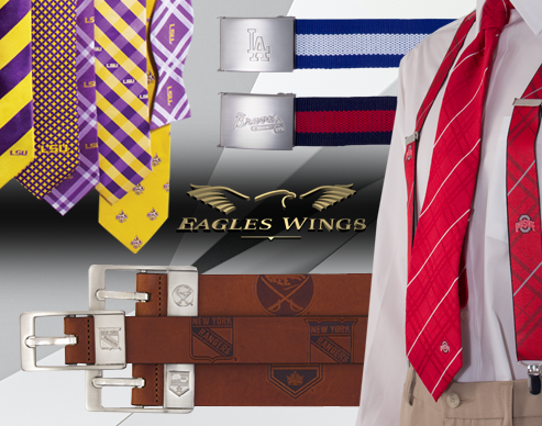 Eagles Wings Men's Louisville Cardinals Grid Tie