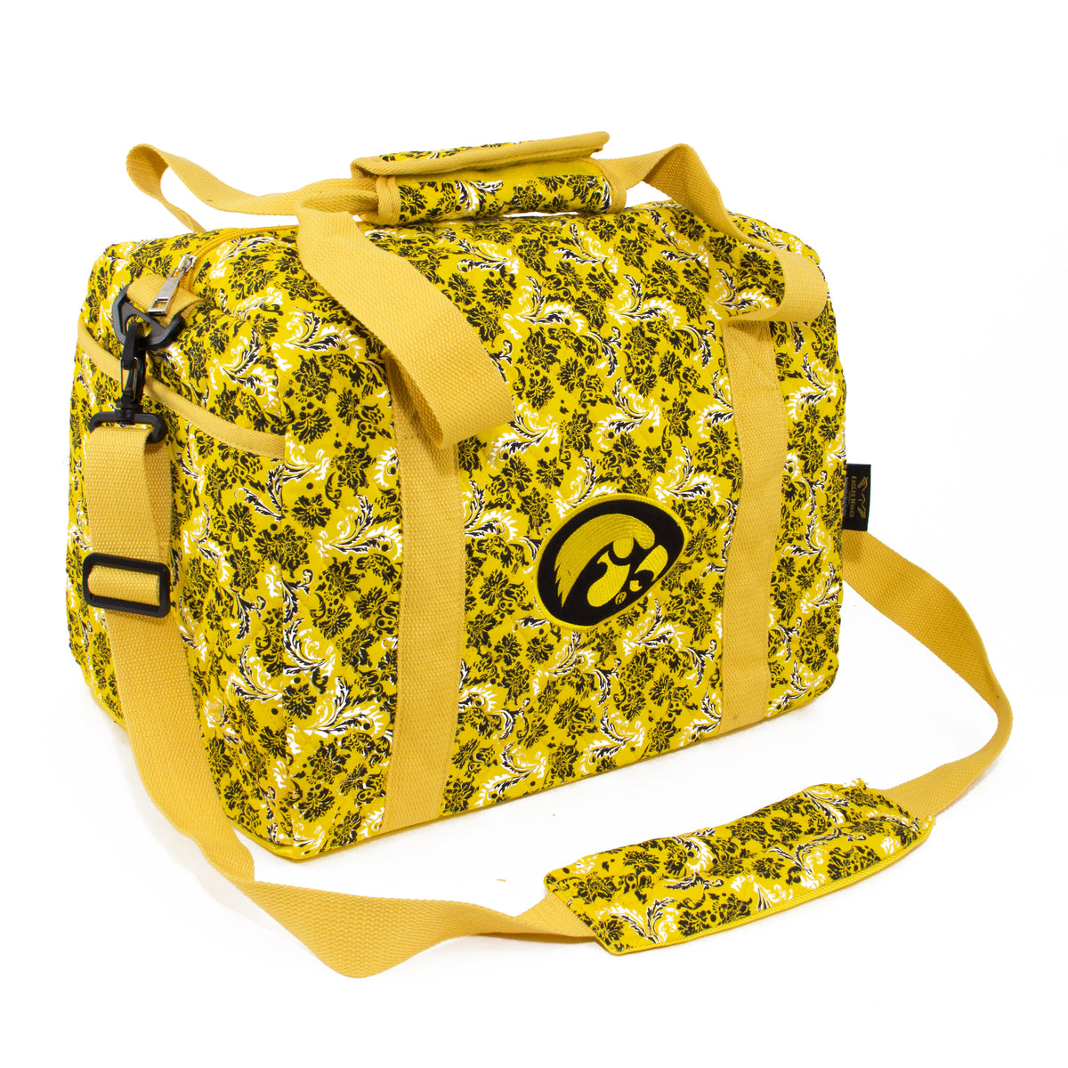 Iowa Hawkeyes Mini Duffel Bloom, Quilted Bag Eagles Wings
