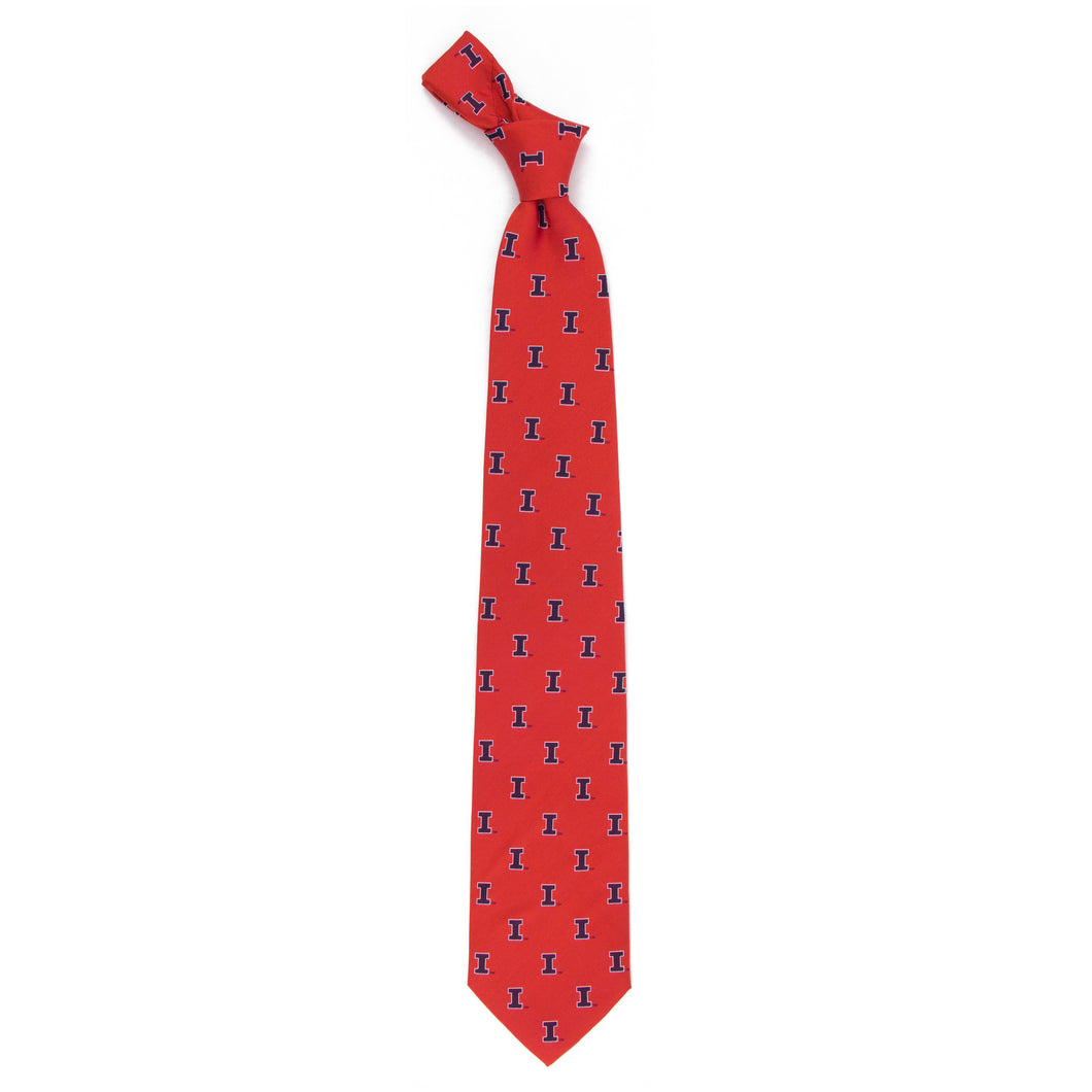 Illinois Fighting Illini Echo Necktie