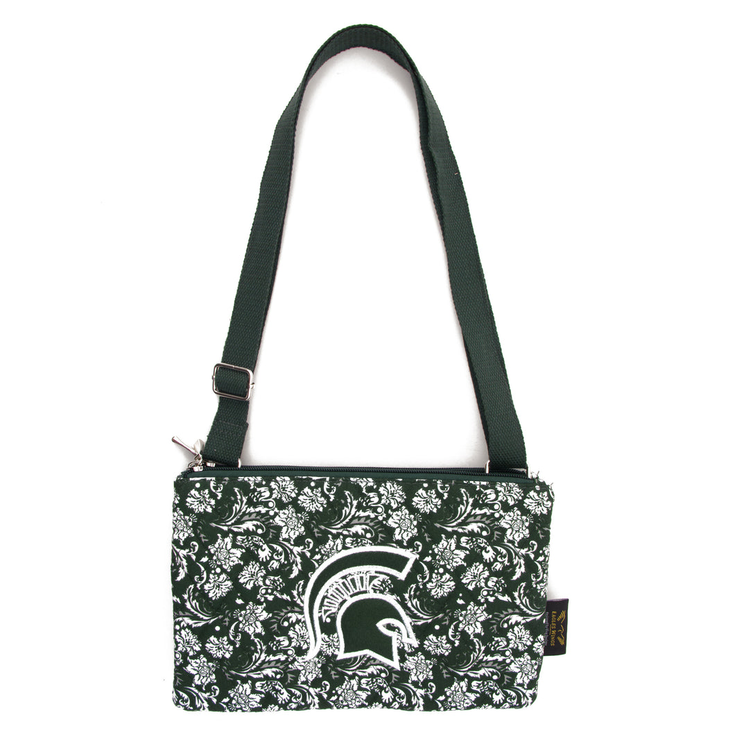 Michigan State Spartans Purse Cross Body Bloom