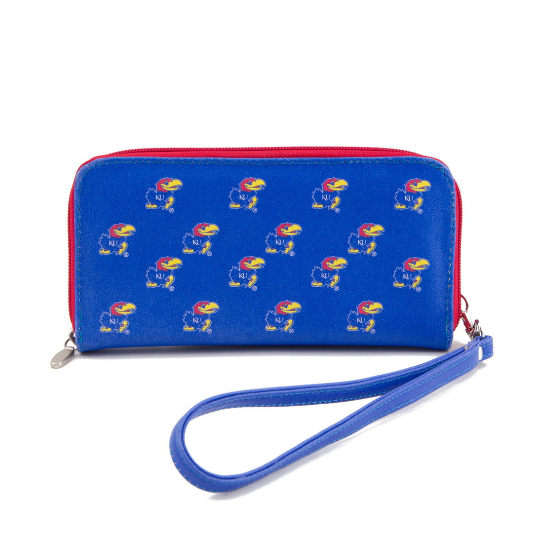 Kansas Jayhawks Wristlet Wallet