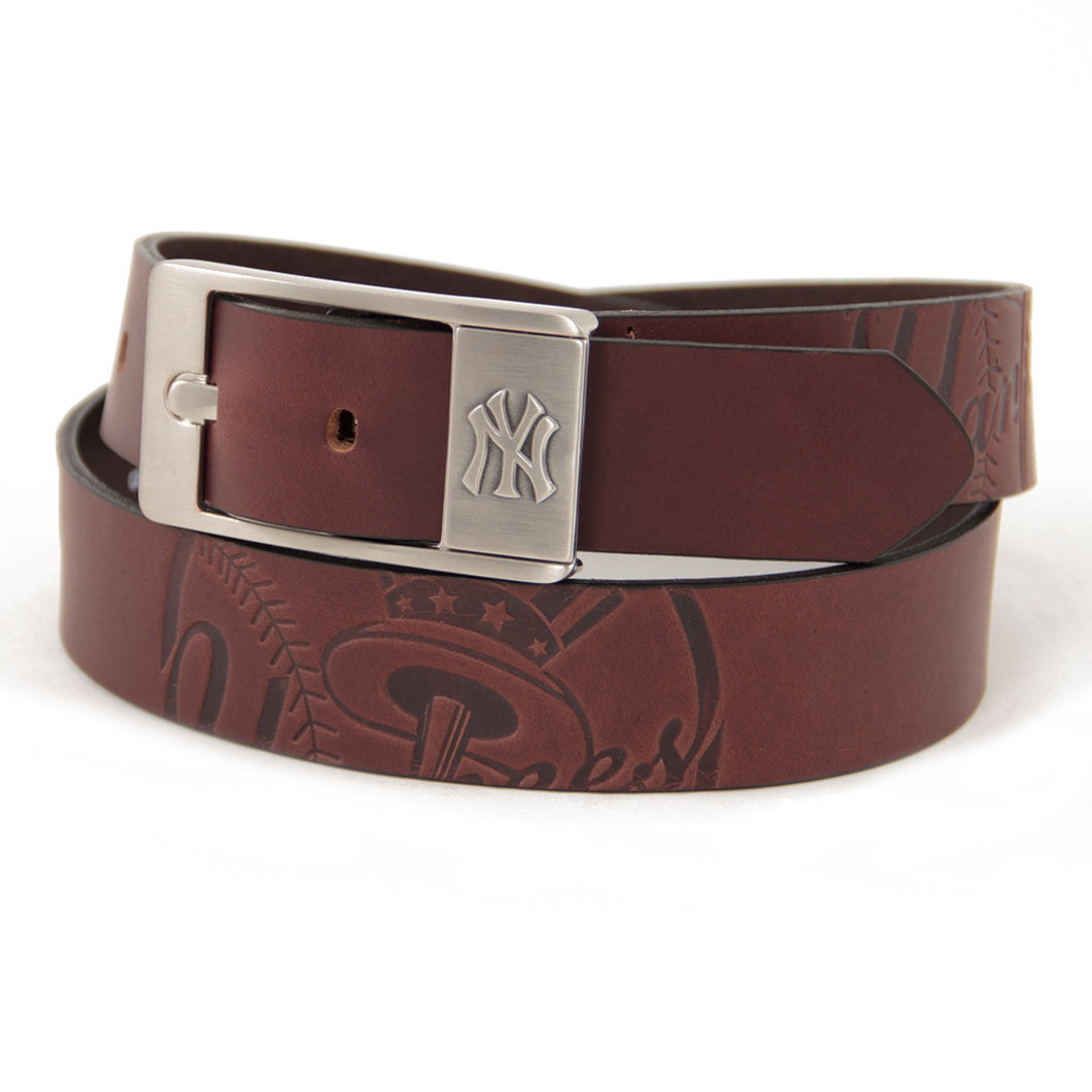 New York Yankees Brandish Belt, Leather Belt Eagles Wings New York Yankees Brandish Belt, Leather Belt Eagles Wings