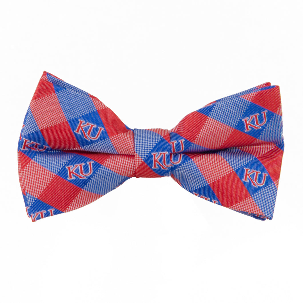 Kansas Jayhawks Bow Tie Check