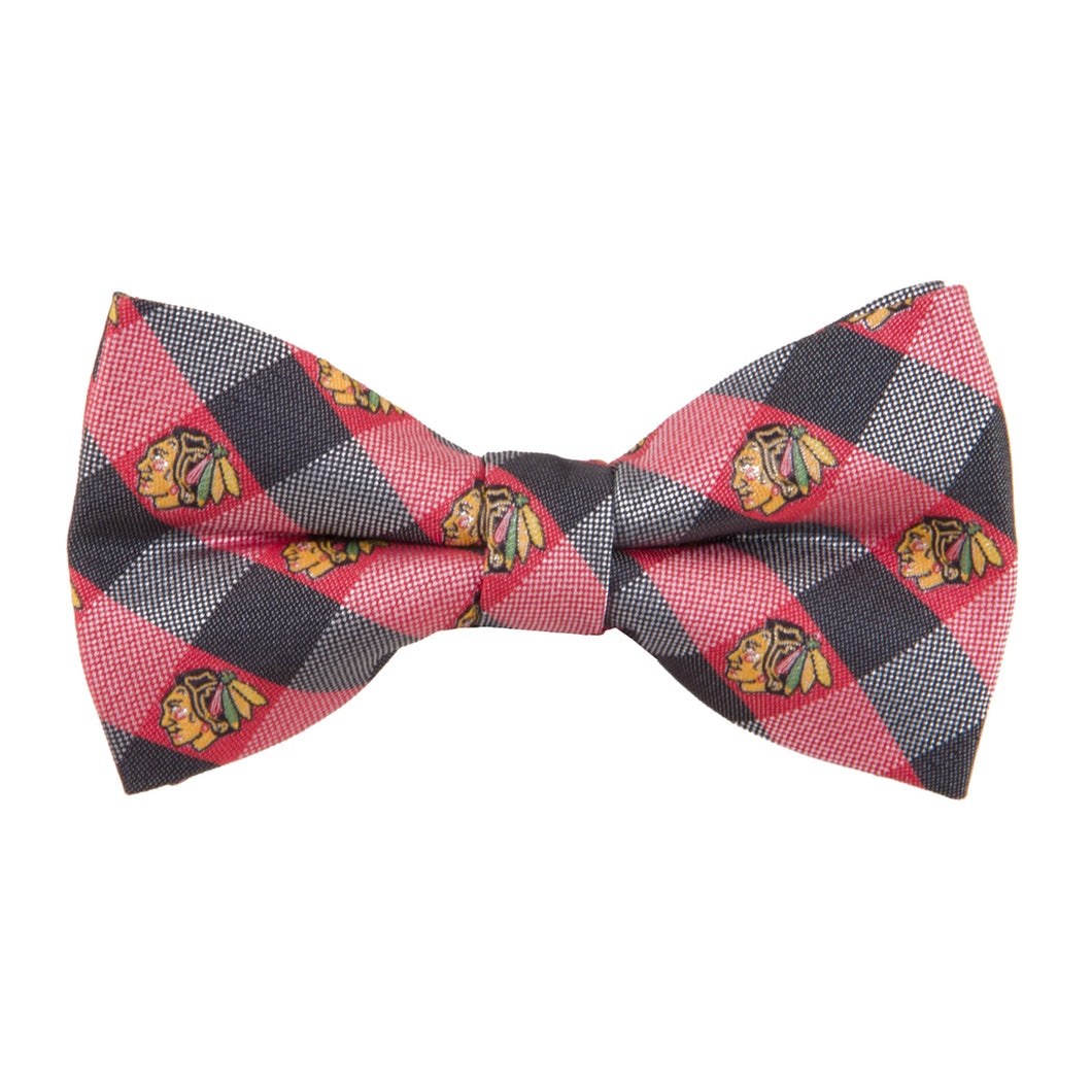 Blackhawks Bow Tie Check
