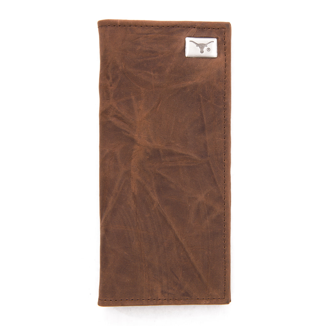 Texas Longhorns Brown Secretary Leather Wallet