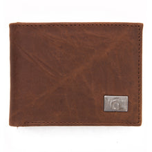 Load image into Gallery viewer, Michigan State Spartans Brown Bi Fold Leather Wallet