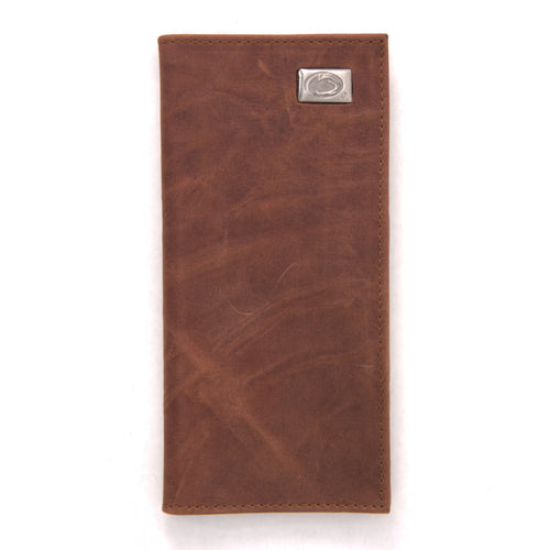 Penn State Nittany Lions Brown Secretary Leather Wallet