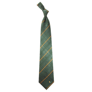 Miami Hurricanes Tie Oxford Woven