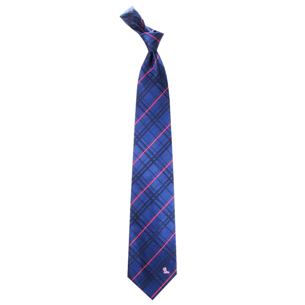 Ole Miss Rebels Tie Oxford Woven
