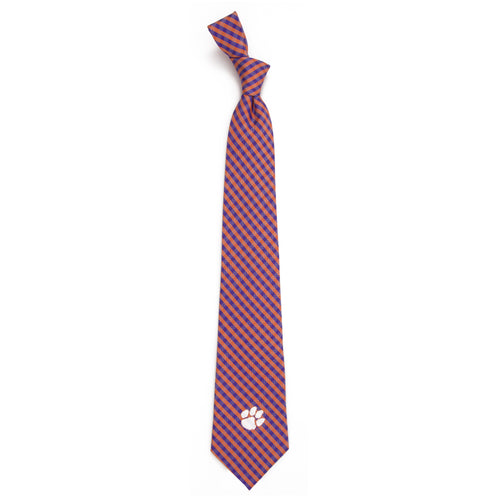 Clemson Tigers Tie Gingham