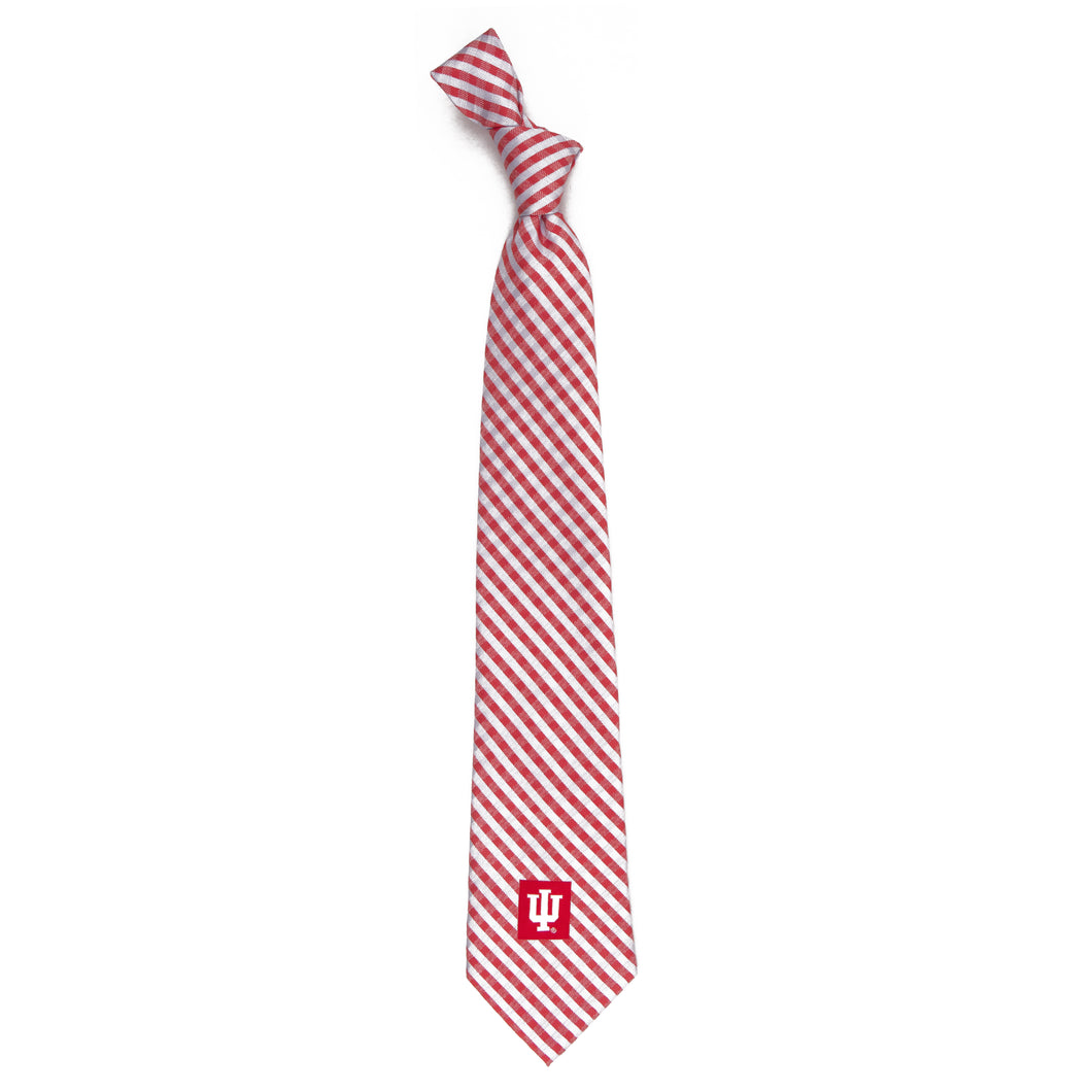 Indiana Hoosiers Tie Gingham