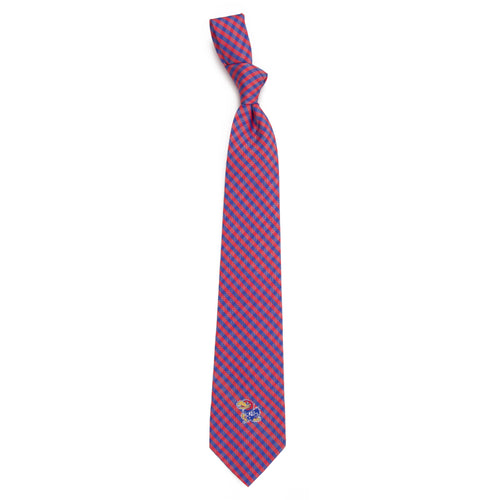 Kansas Jayhawks Tie Gingham