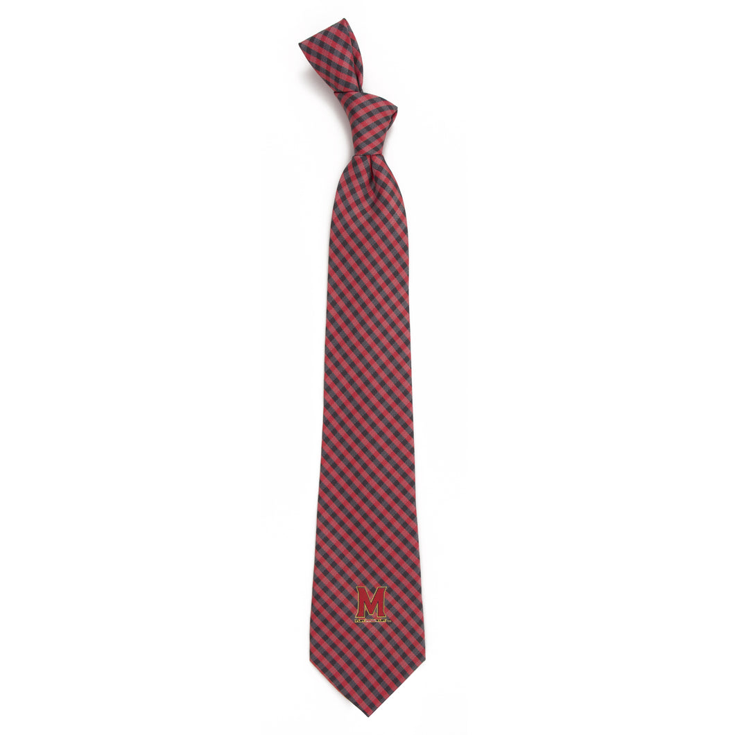 Maryland Terrapins Tie Gingham