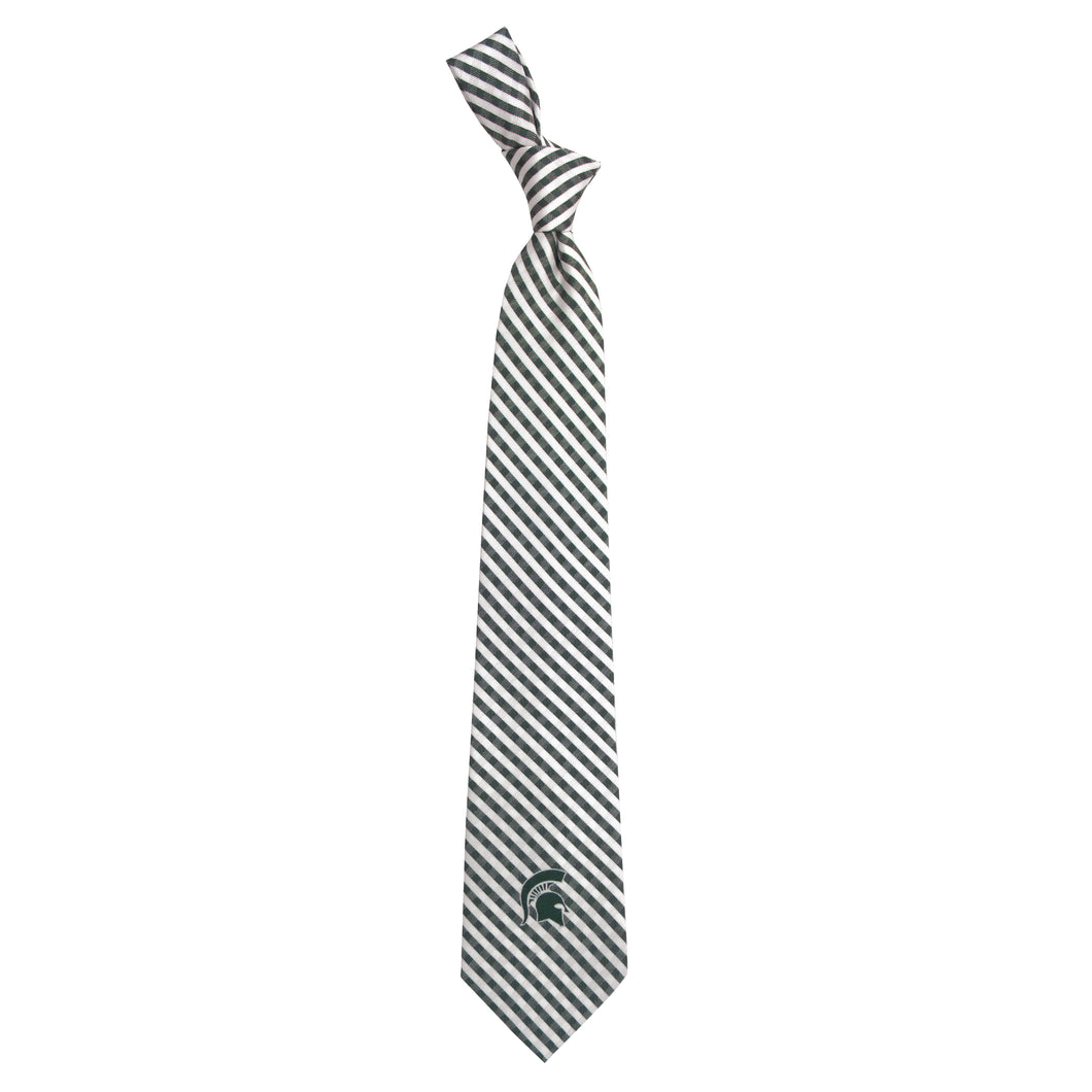 Michigan State Spartans Tie Gingham