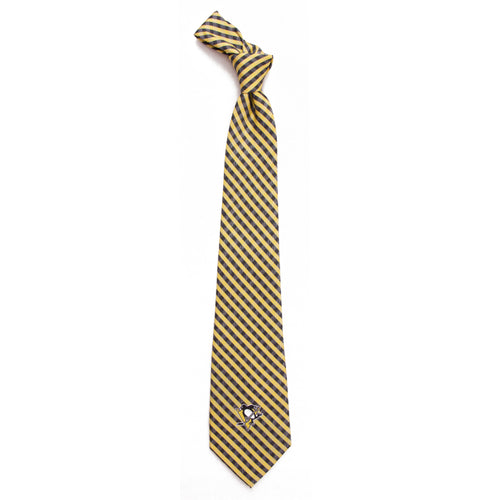 Penguins Tie Gingham