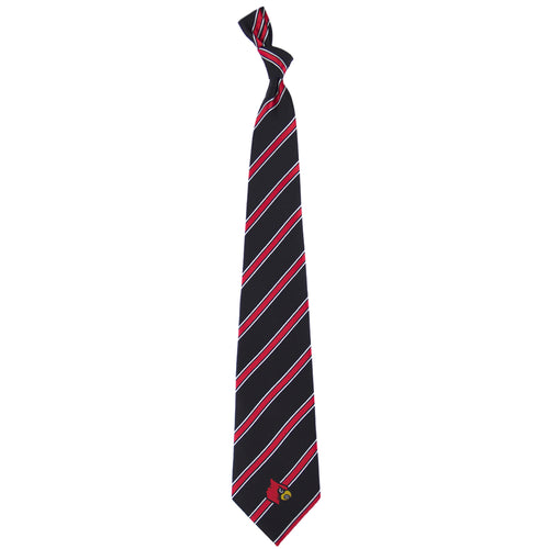 Louisville Cardinals Tie Woven Poly 1