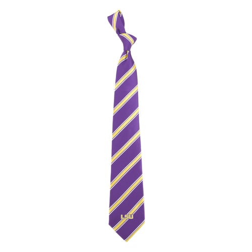 LSU Tigers Tie Woven Poly 1
