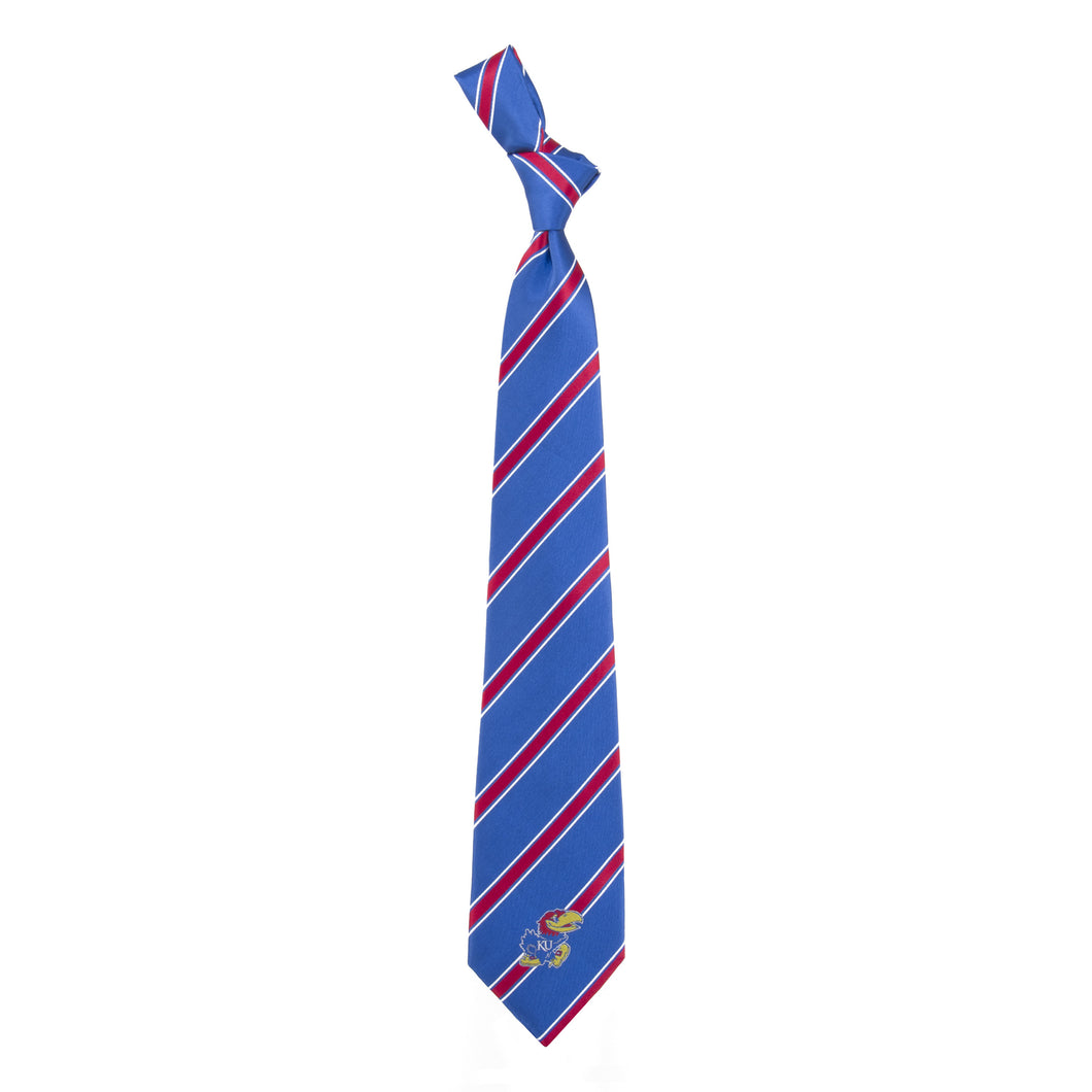 Kansas Jayhawks Tie Woven Poly 1