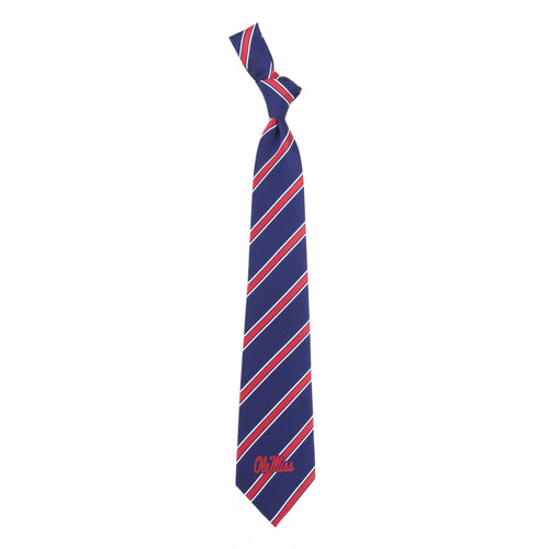 Ole Miss Rebels Tie Woven Poly 1