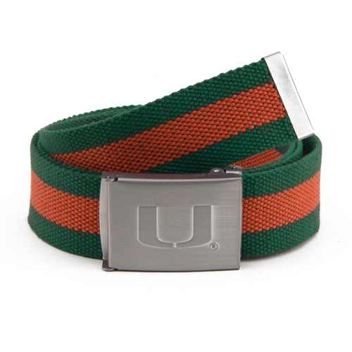 Miami Hurricanes Fabric Belt