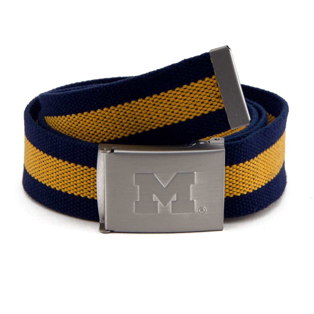 Michigan Wolverines Fabric Belt