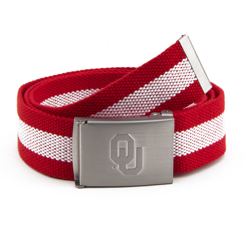 Oklahoma Sooners Fabric Belt