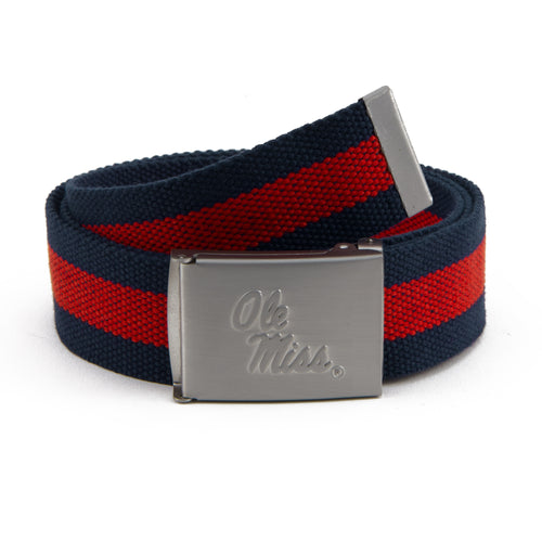 Ole Miss Rebels Fabric Belt
