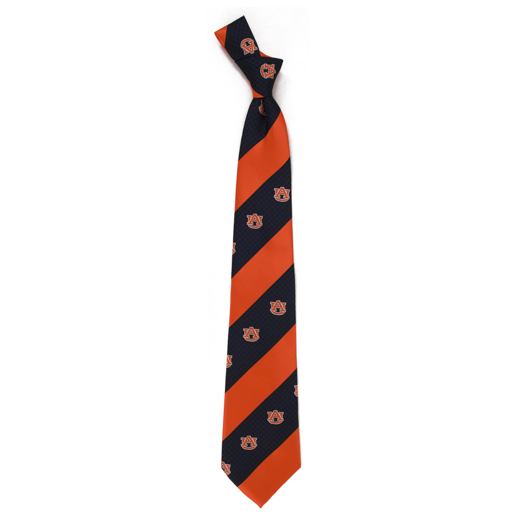 Auburn Tigers Tie Geo Stripe