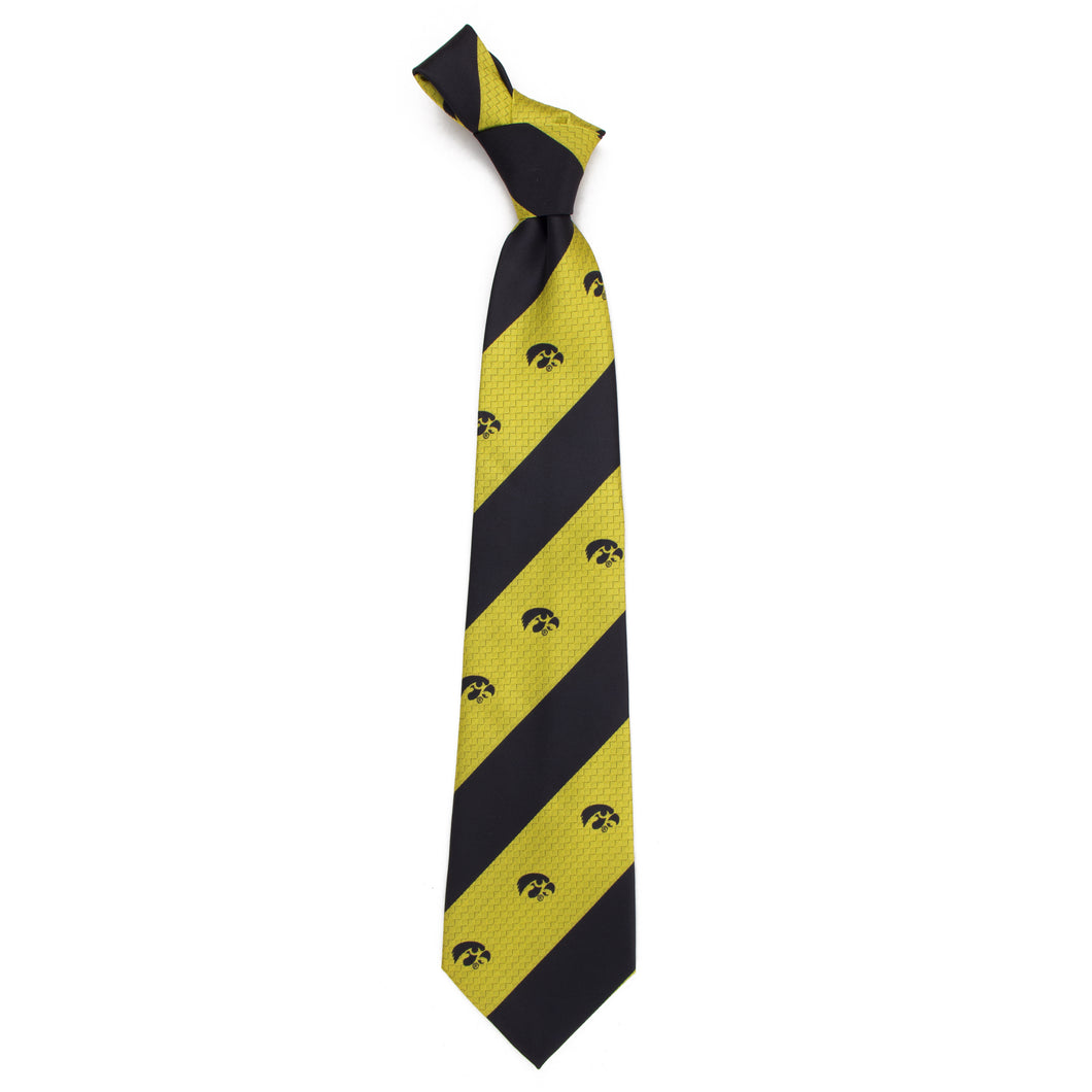 Iowa Hawkeyes Tie Geo Stripe