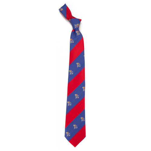 Kansas Jayhawks Tie Geo Stripe