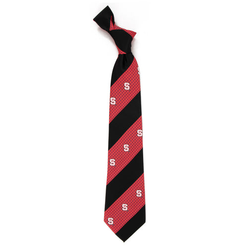 NC State Wolfpack Tie Geo Stripe