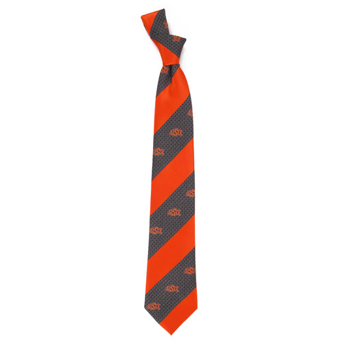 Oklahoma State Tie Geo Stripe