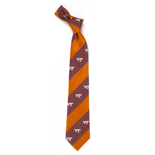 Virginia Tech Hokies Tie Geo Stripe