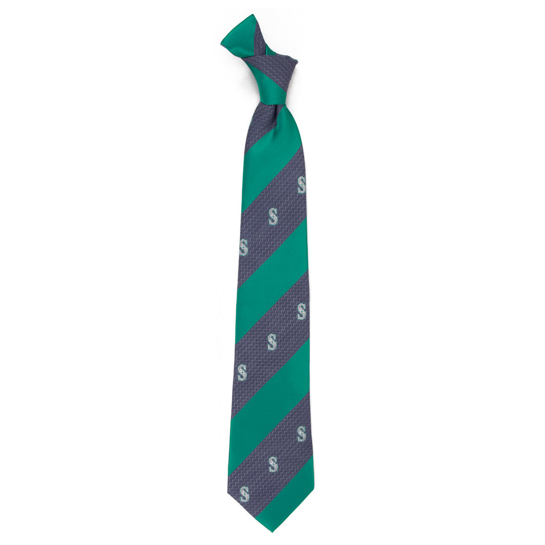 Seattle Mariners Tie Geo Stripe