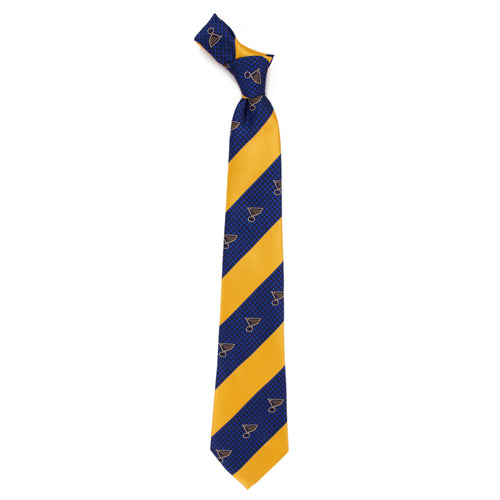 Blues Tie Geo Stripe