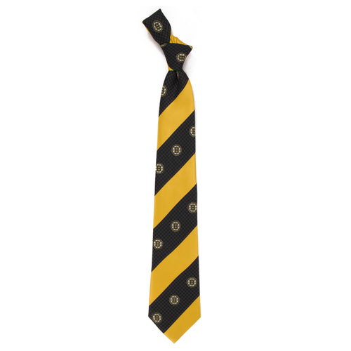 Bruins Tie Geo Stripe