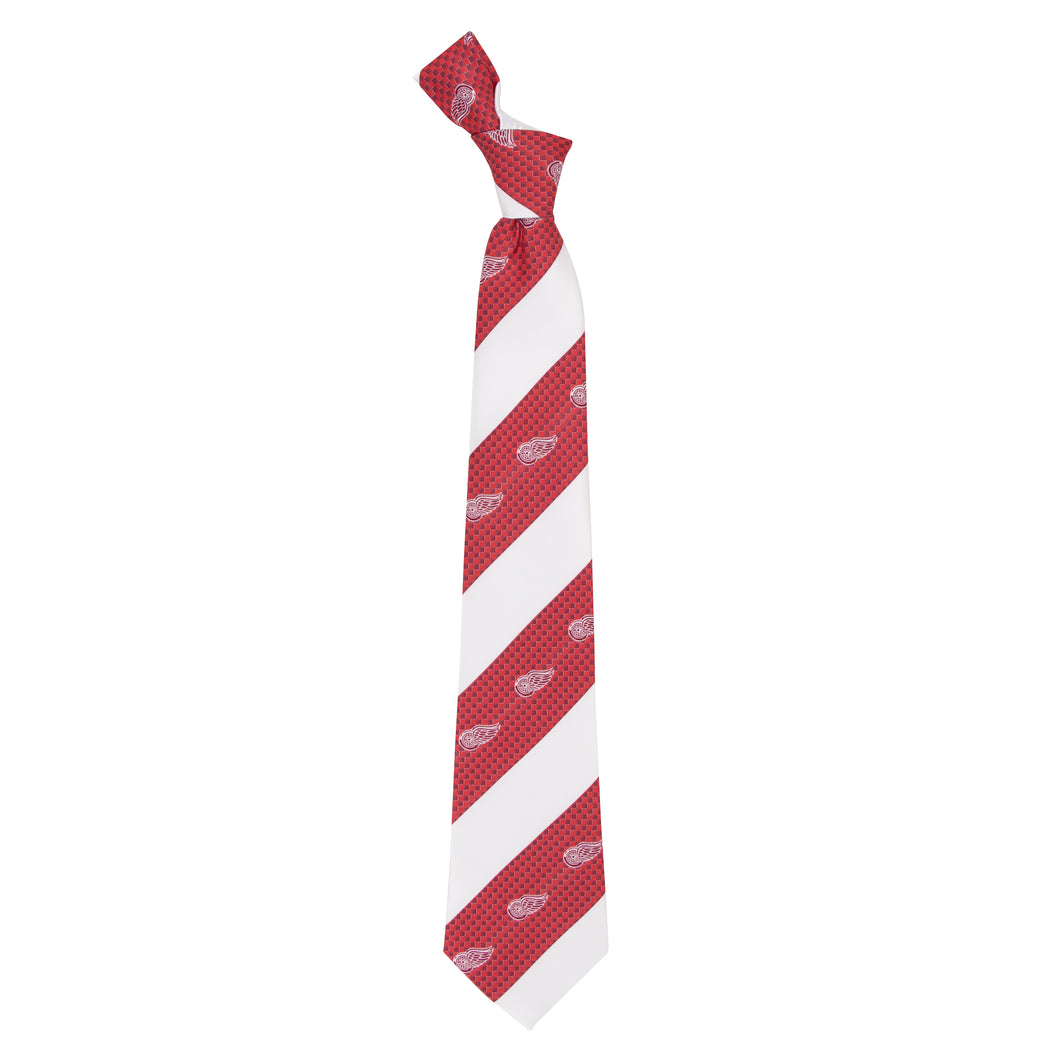 Red Wings Tie Geo Stripe