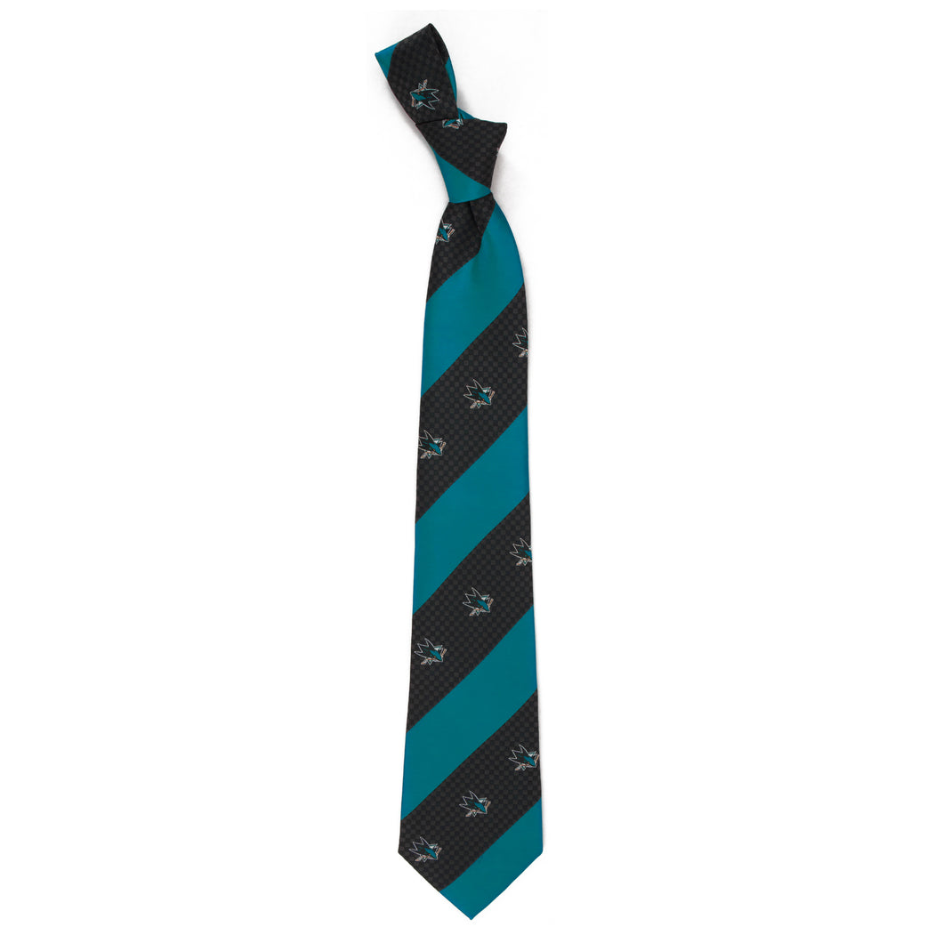 Sharks Tie Geo Stripe