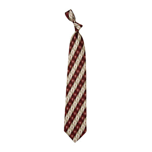 Inspirational Tie - Gradient Pattern Cross Burgundy